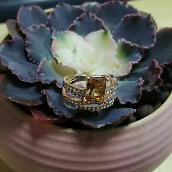 18K Rose Gold Plated Morganite Ring - Picture 4 of 12